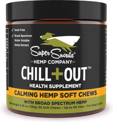 Super Snouts Chill Out – gommes douces pour chiens et chats, favorisant le calme au quotidien.