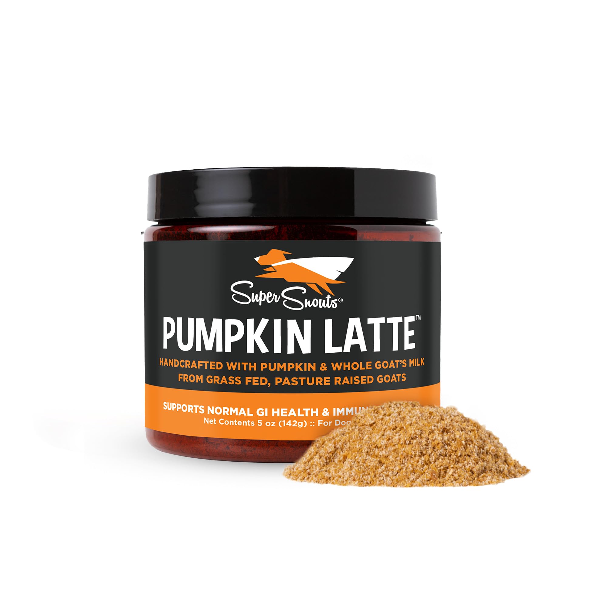Super Snouts Pumpkin Latte bouteille: soutien digestif potentiel pour chiens et chats