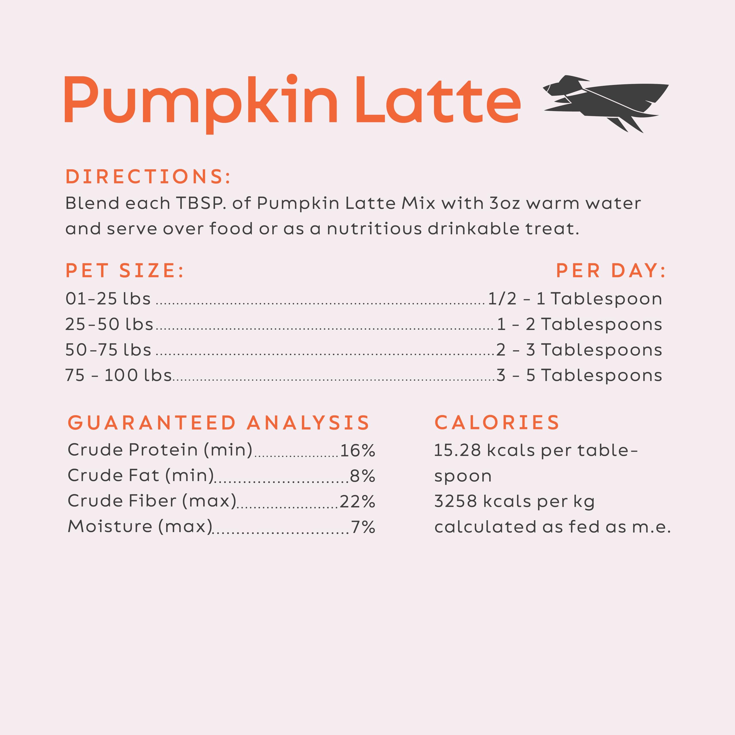 Super Snouts Pumpkin Latte – animal heureux après l’ajout quotidien.