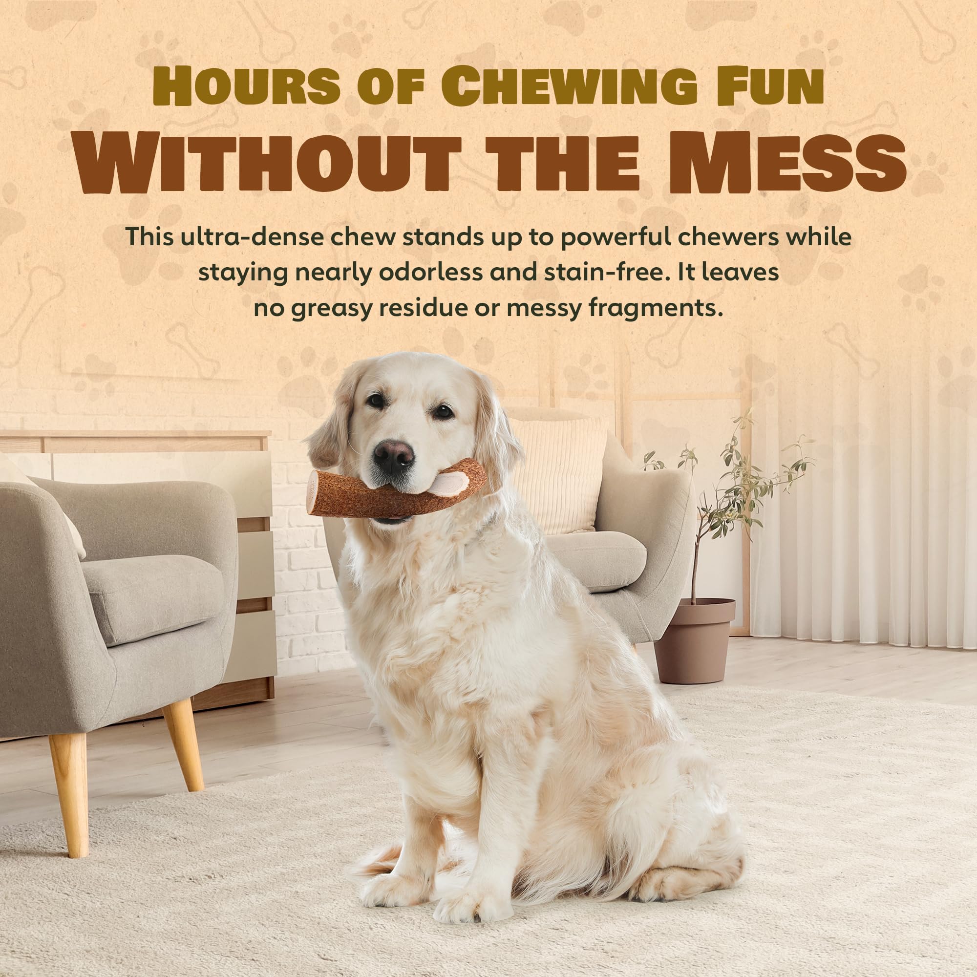 Superior Antler Dog Chews — utilisation intérieure et extérieure, pratique et polyvalente.
