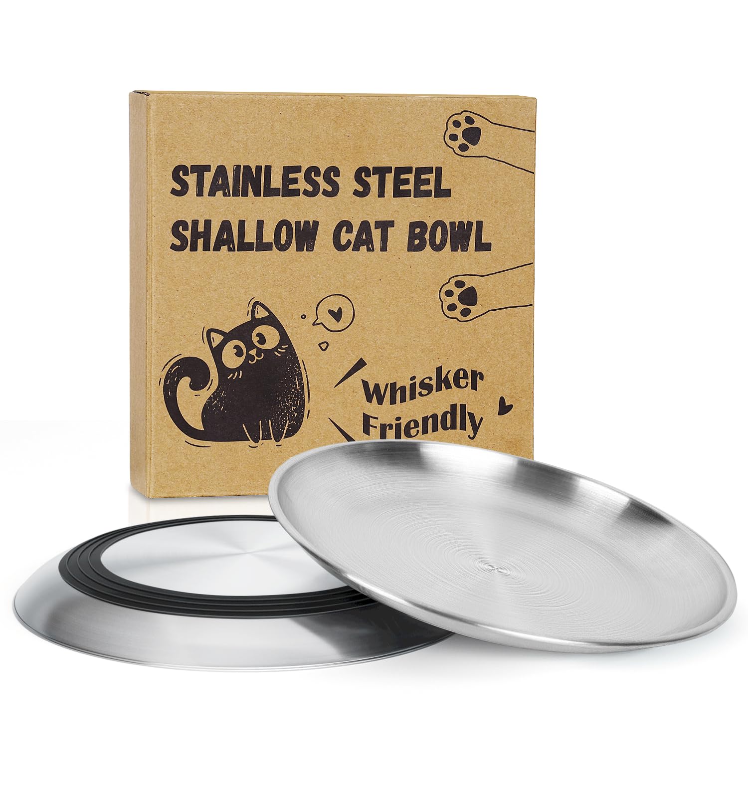 Bol Supet en inox anti-dérapant de 13oz pour repas propres et calmes.