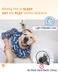 Collier Supet anneau inflable léger: confort durable pour chien.