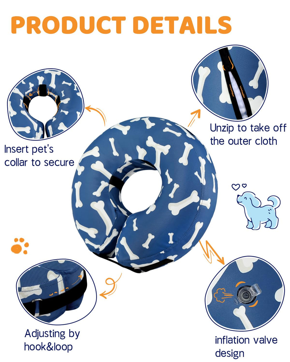 Collier Supet anneau inflable utilisation après operation: soutien léger et pratique.