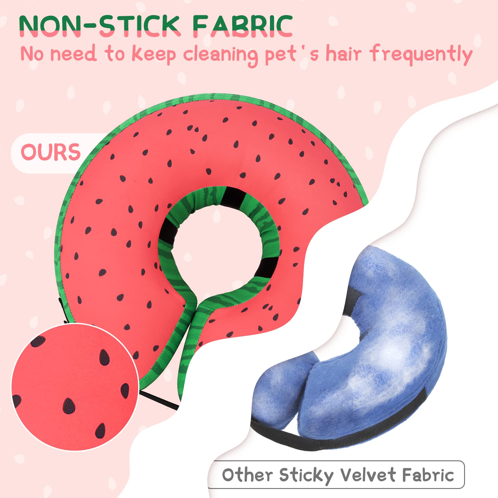 Tissu extérieur non collant du collier Supet beignet inflable, facile à nettoyer.