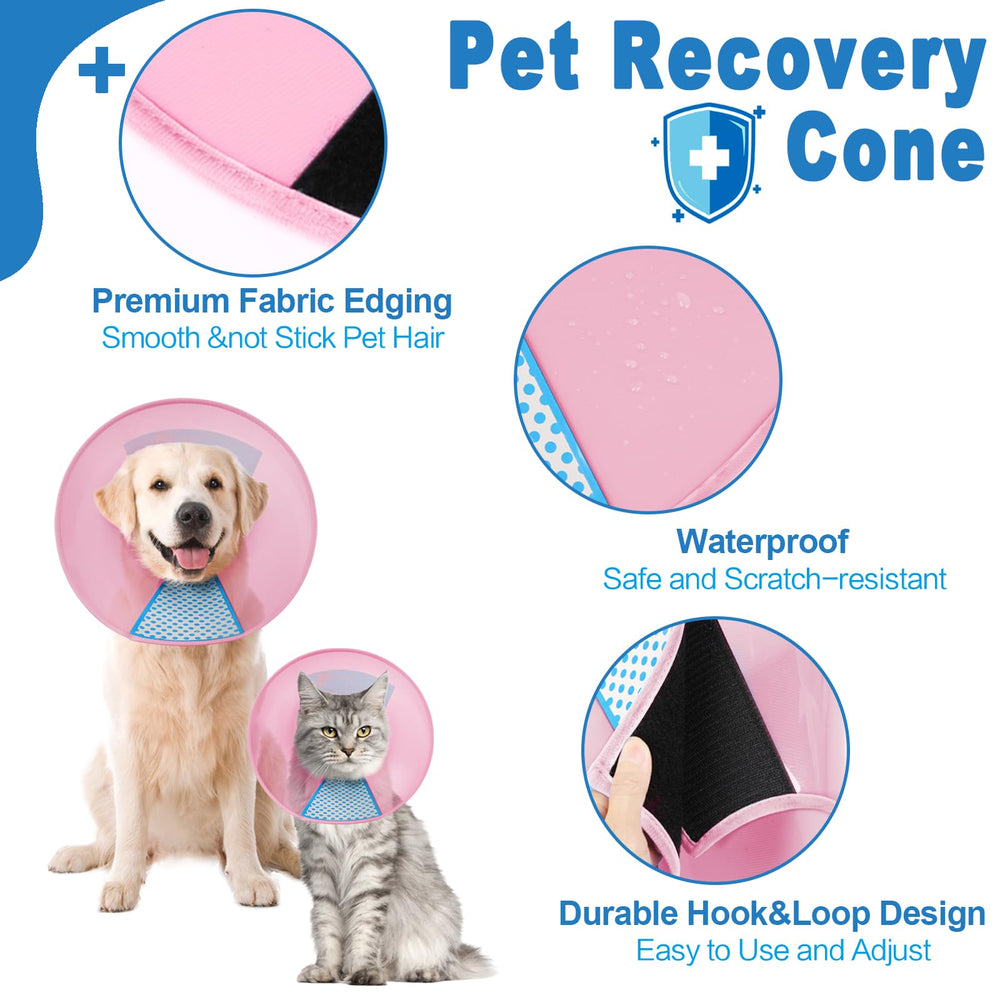 Supet collier-cone chien pratique à domicile pour éviter le léchage