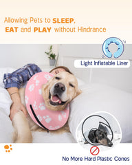 Collier Supet donut: soutien léger et visibilité libre pour chien.
