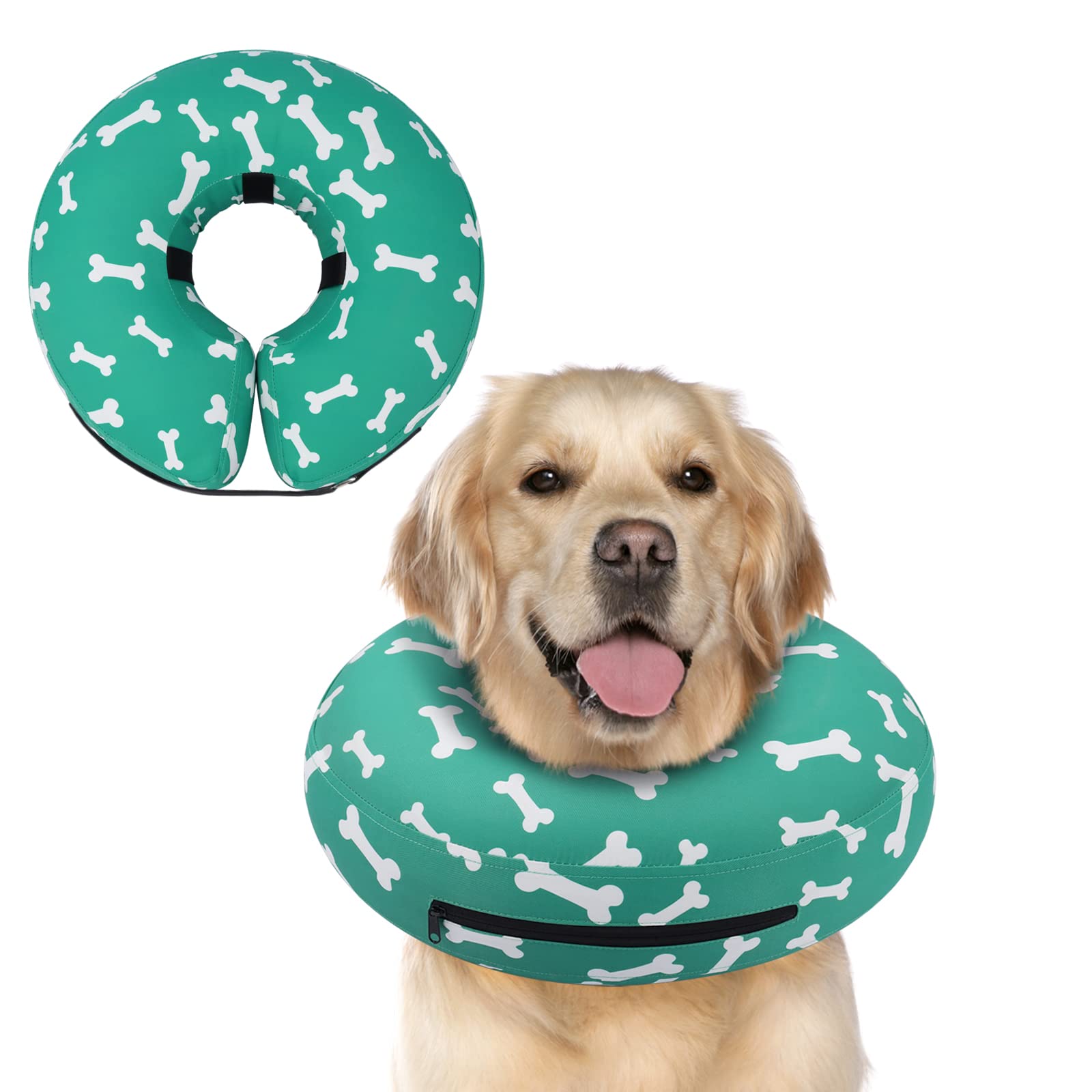Collier donut gonflable Supet pour chien, confort et sécurité après chirurgie.