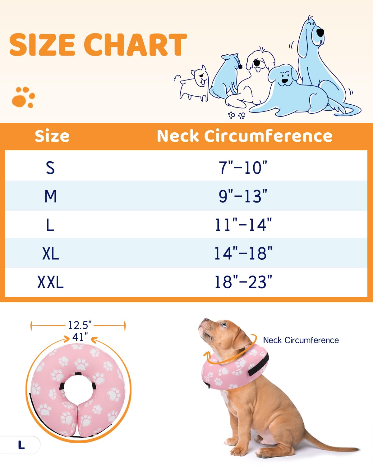 Supet collier donut se nettoie facilement, ouverture pratique