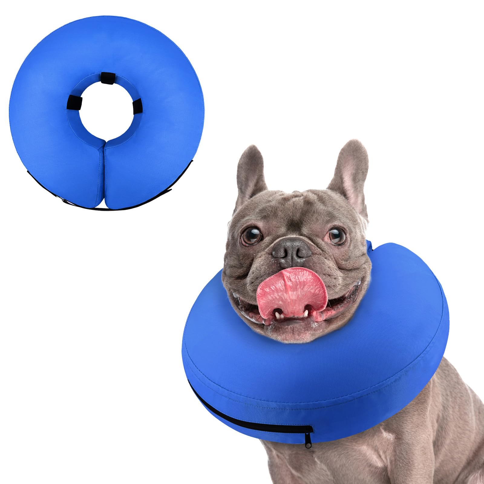 Collier gonflable Supet en forme de beignet pour chien, protection douce après chirurgie.