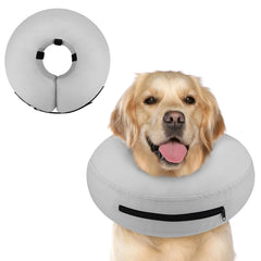Collier gonflable Supet pour chien après chirurgie, soutien doux autour du cou.