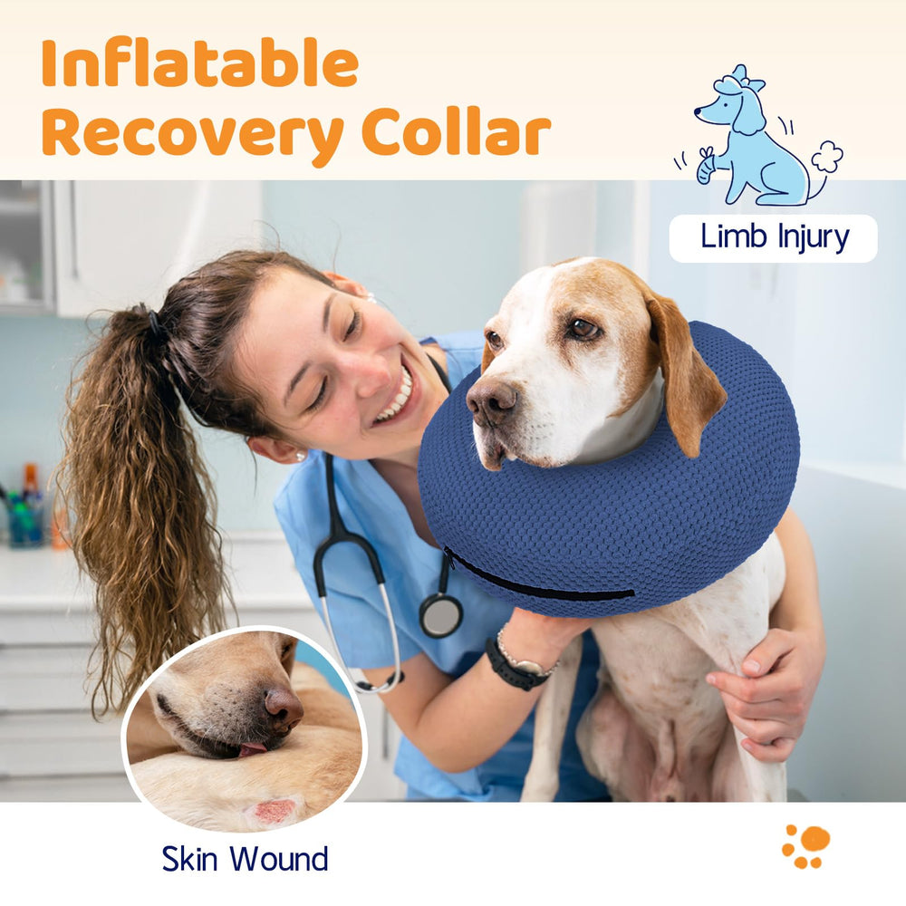Supet collier gonflable confort 3D pour repos après chirurgie.