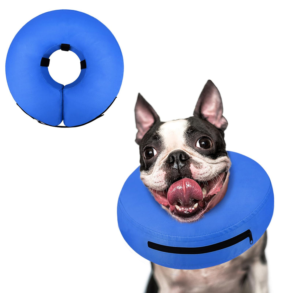 Supet collier gonflable doux pour chien après chirurgie, confort et récupération.