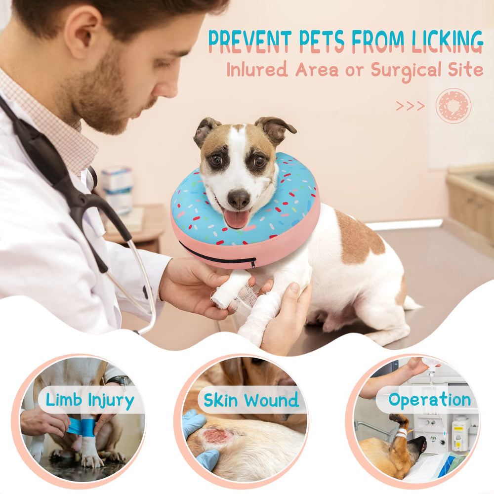 Supet collier inflable extérieur antiadhesif chien — facile à nettoyer.