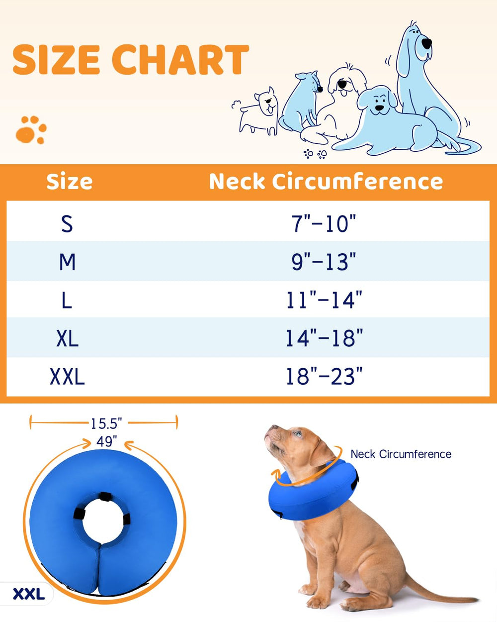 Supet collier donut entretien simple, résistant et durable