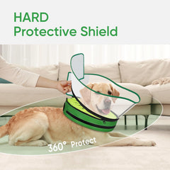 Supet garde-haut transparent pour meilleure visibilité et sécurité du chien.