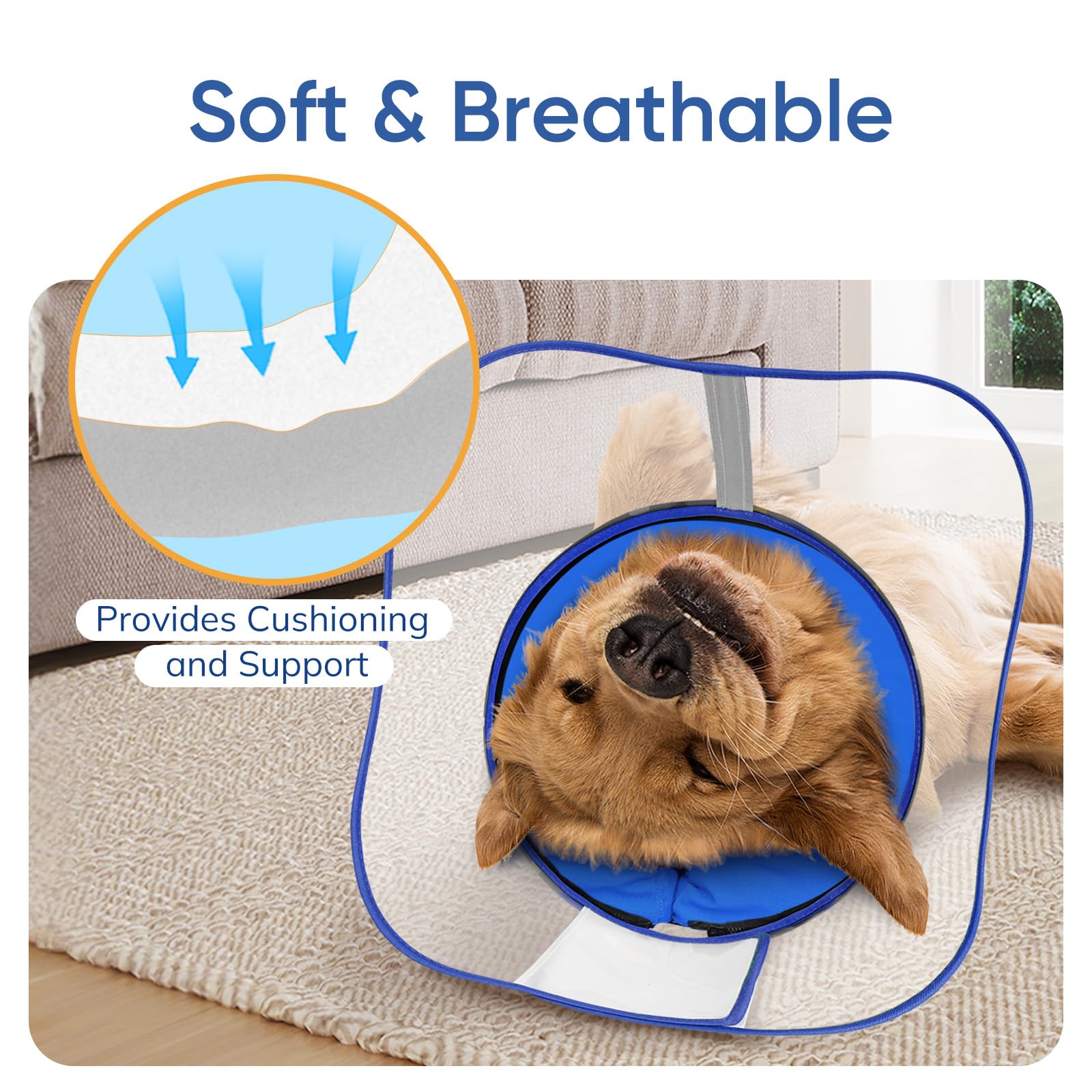 Supet housse lavable avec fermeture cachée, entretien simple.