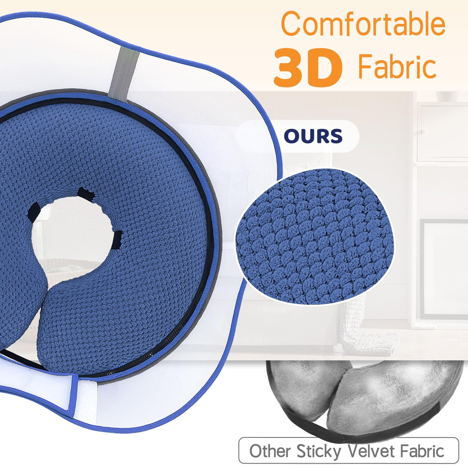 Housse zippée lavable du collier donut Supet pour entretien facile
