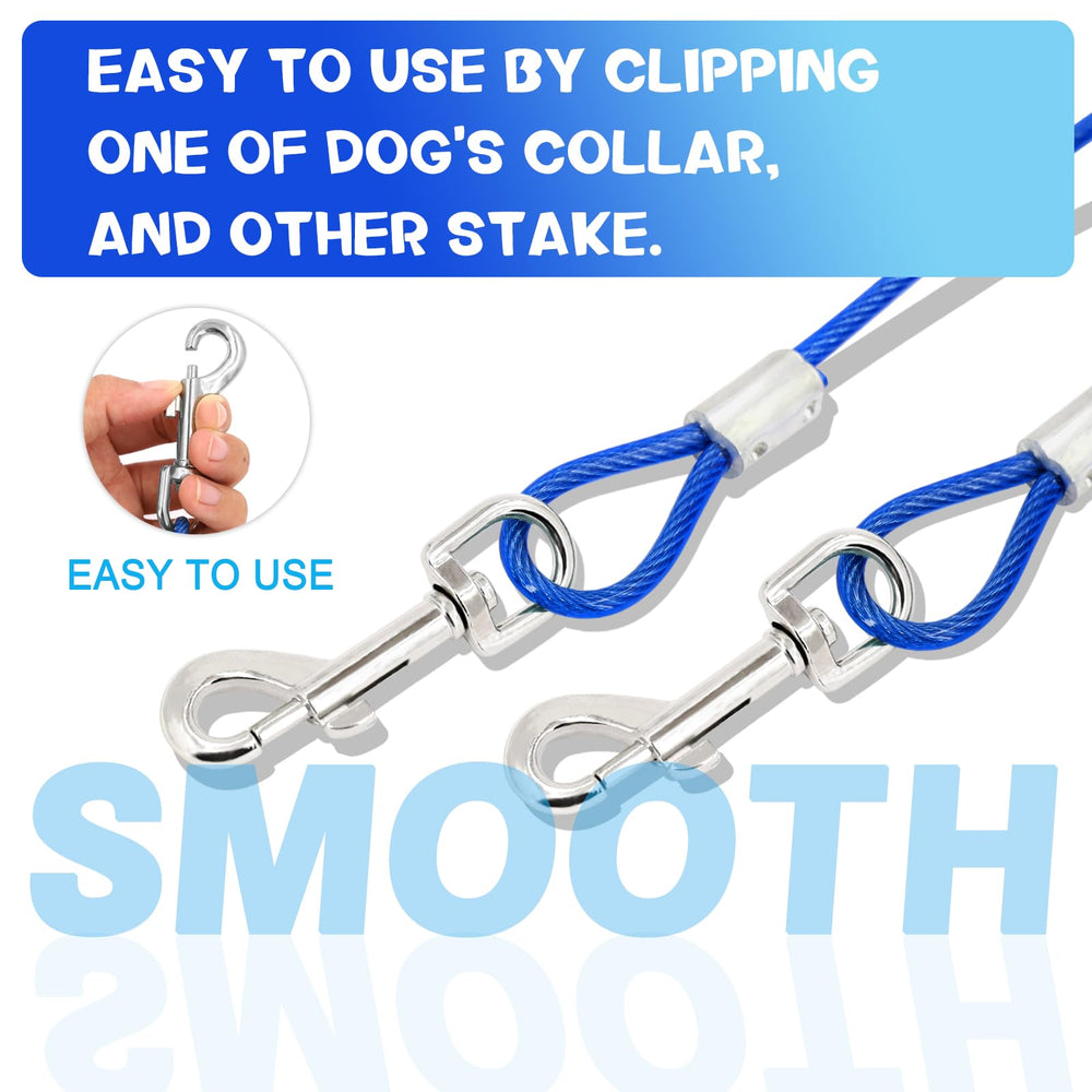 Supet piquet-chien inox 16-po robuste et durable.