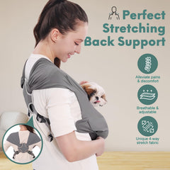 Supet Sling montre les mains libres pour vaquer à vos activités.