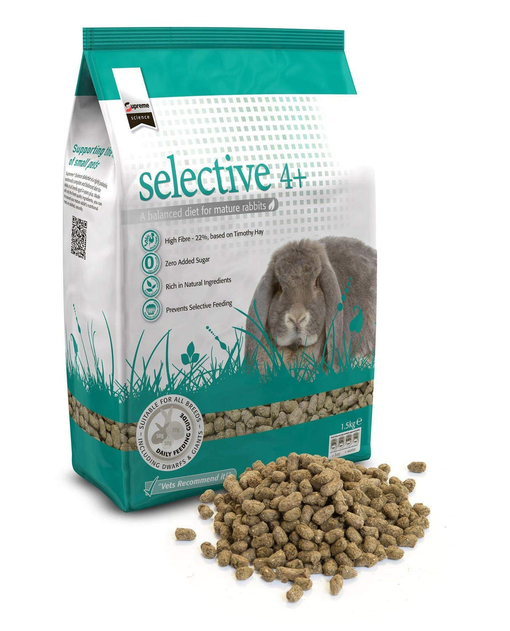 Supreme Petfoods Science Selective Lapin Mature, croquettes, soutien peau et pelage sain