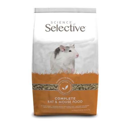 Science Selective pour rats, granulés naturels et texture appétente.