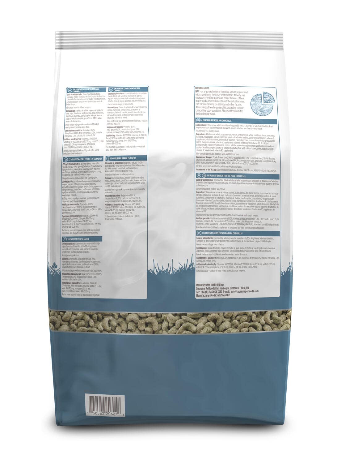 Supreme Petfoods Selective chinchilla – ingrédients naturels sans colorants artificiels