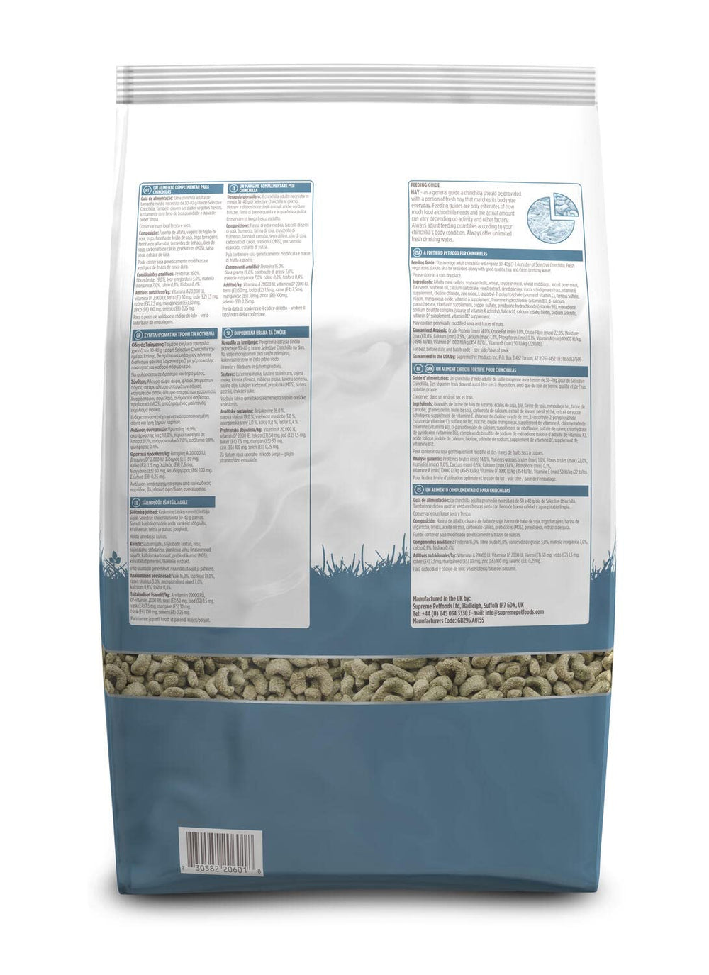 Supreme Petfoods Selective chinchilla – ingrédients naturels sans colorants artificiels