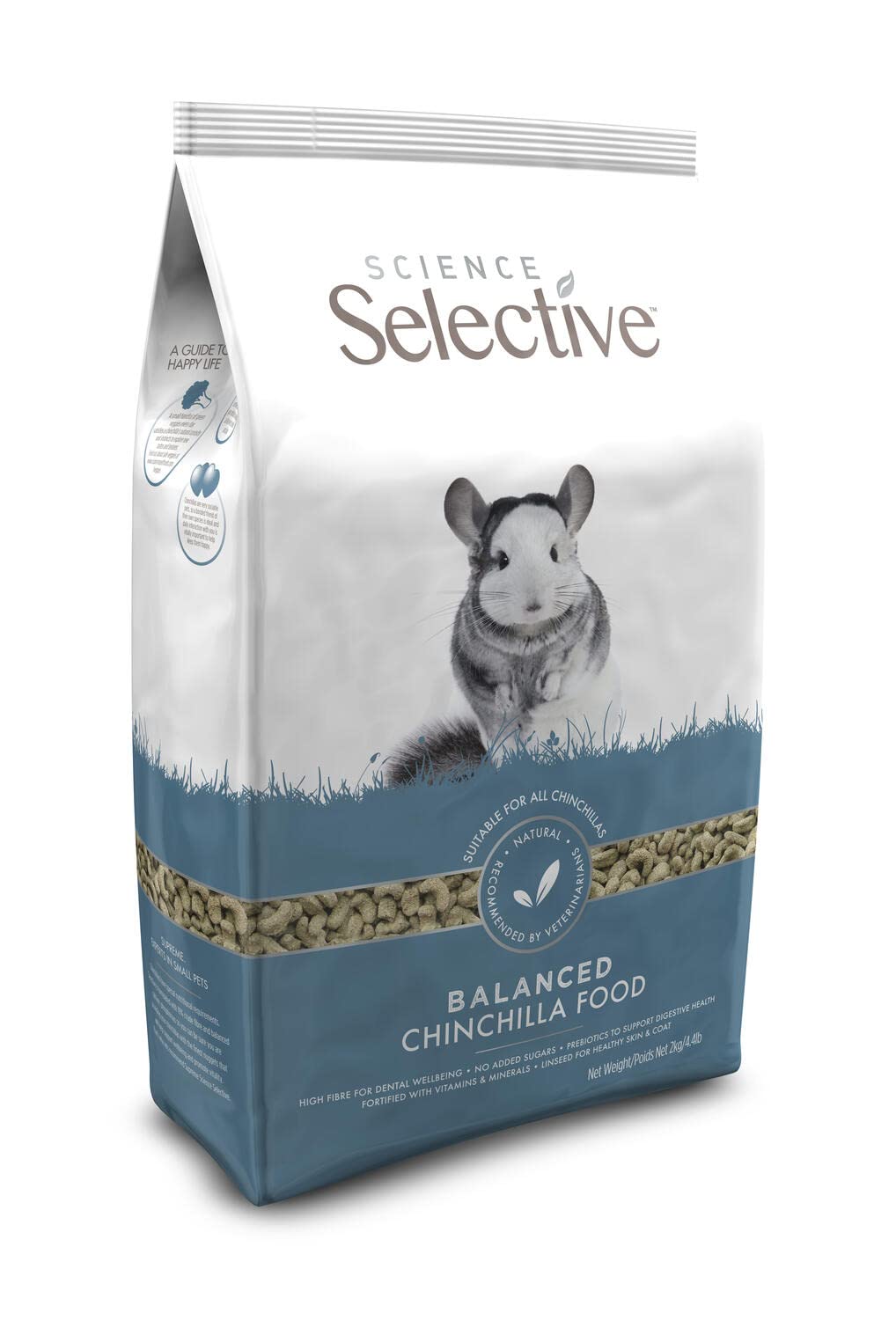Soutien digestif quotidien pour chinchilla avec Supreme Petfoods Selective