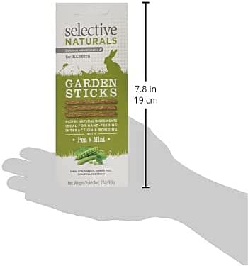 Supreme Petfoods batonnets jardin pois menthe, conviennent aussi aux cobayes et chinchillas.