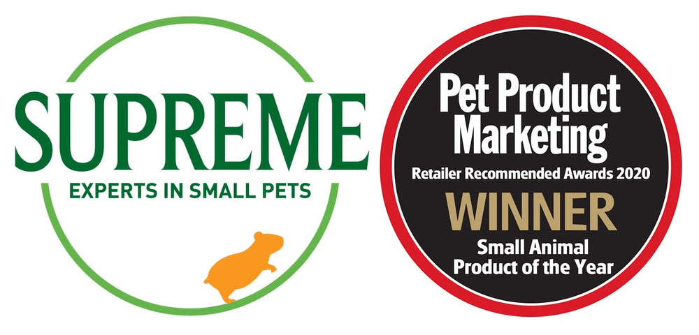 Supreme Petfoods batonnets jardin pois menthe, parfaits pour les routines quotidiennes des petits rongeurs.