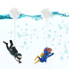 Ensemble déco SUPTEC 2 pièces pour un décor varié et sûr en aquarium.