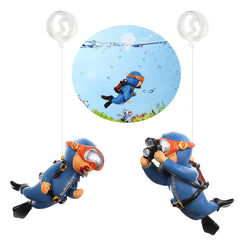 SUPTEC petit diver décor aquarium, allure ludique et sûr pour les poissons