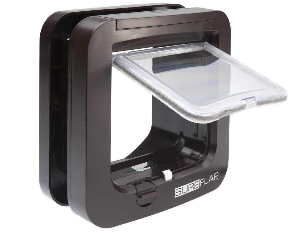 SureFlap Ouverture chatière — installation sur porte, fenêtre ou mur.