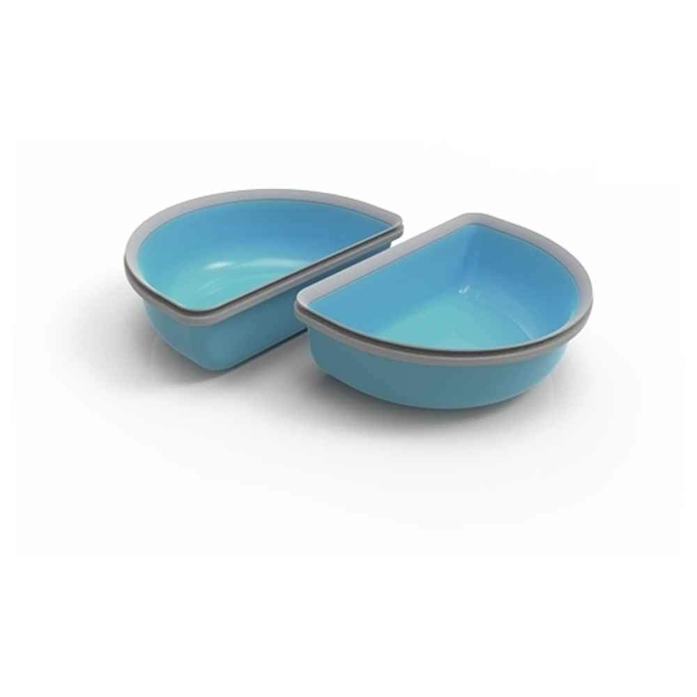 SureFlap SureFeed demi-bol bleu, utile pour séparer nourriture humide et sèche et faciliter le suivi.