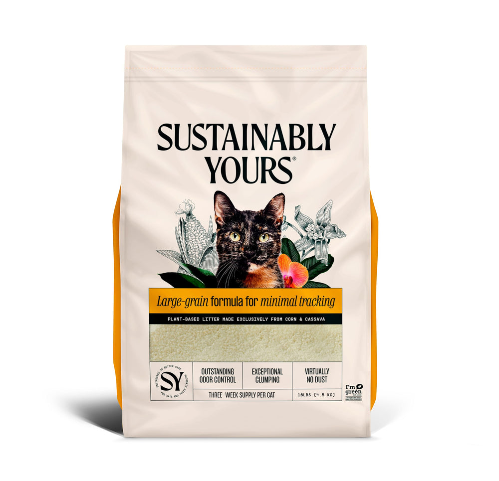 Sustainably Yours Litière Chat — emballage prêt à l’emploi pour démarrer rapidement