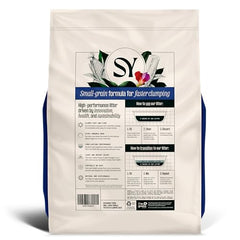 Litiere Sustainably Yours faible poussiere pour un intérieur plus sain.