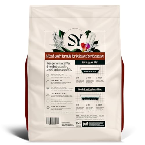 Sustainably Yours litière contrôle odeurs sans parfum pour un intérieur frais.