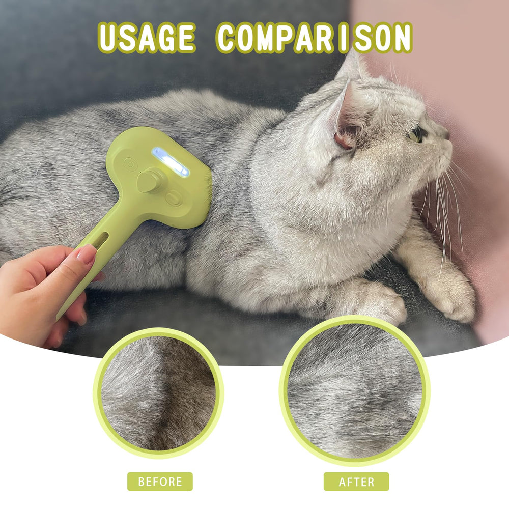 Brosse susu et wuwu, utilité polyvalente en jaune adaptée à tous les animaux.