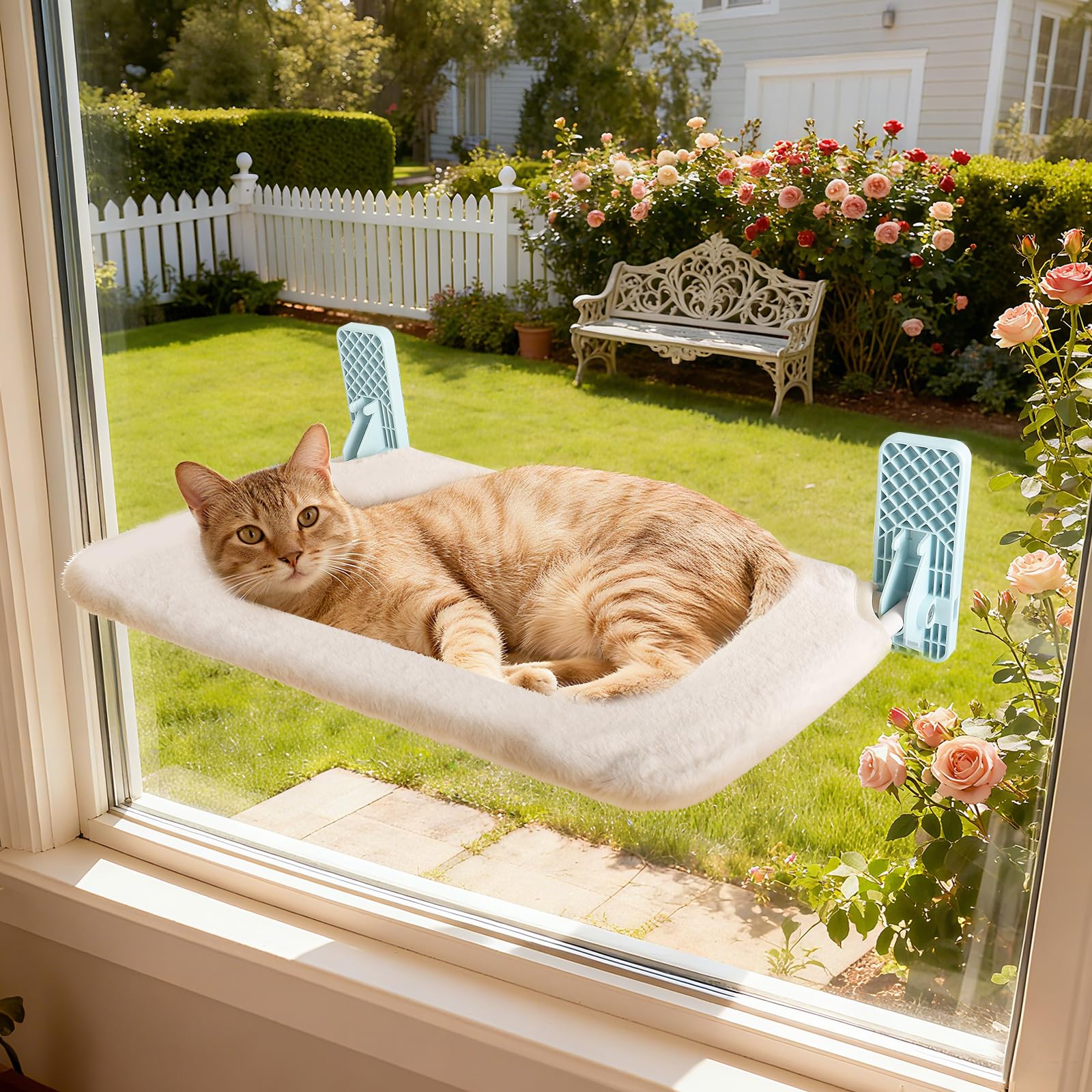 Suupvaor perchoir-fenêtre adhésif, sécurité renforcée pour votre chat.