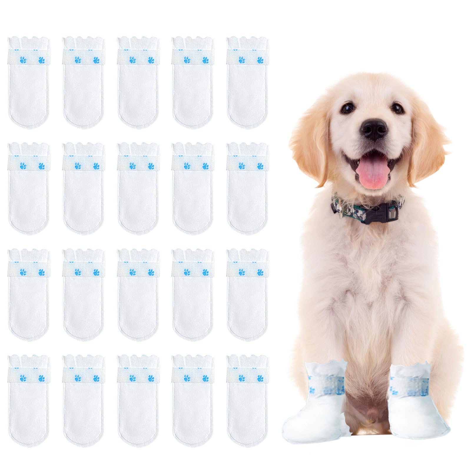 Bottes jetables Suxgumoe pour pattes – pack de 20 pour sorties.