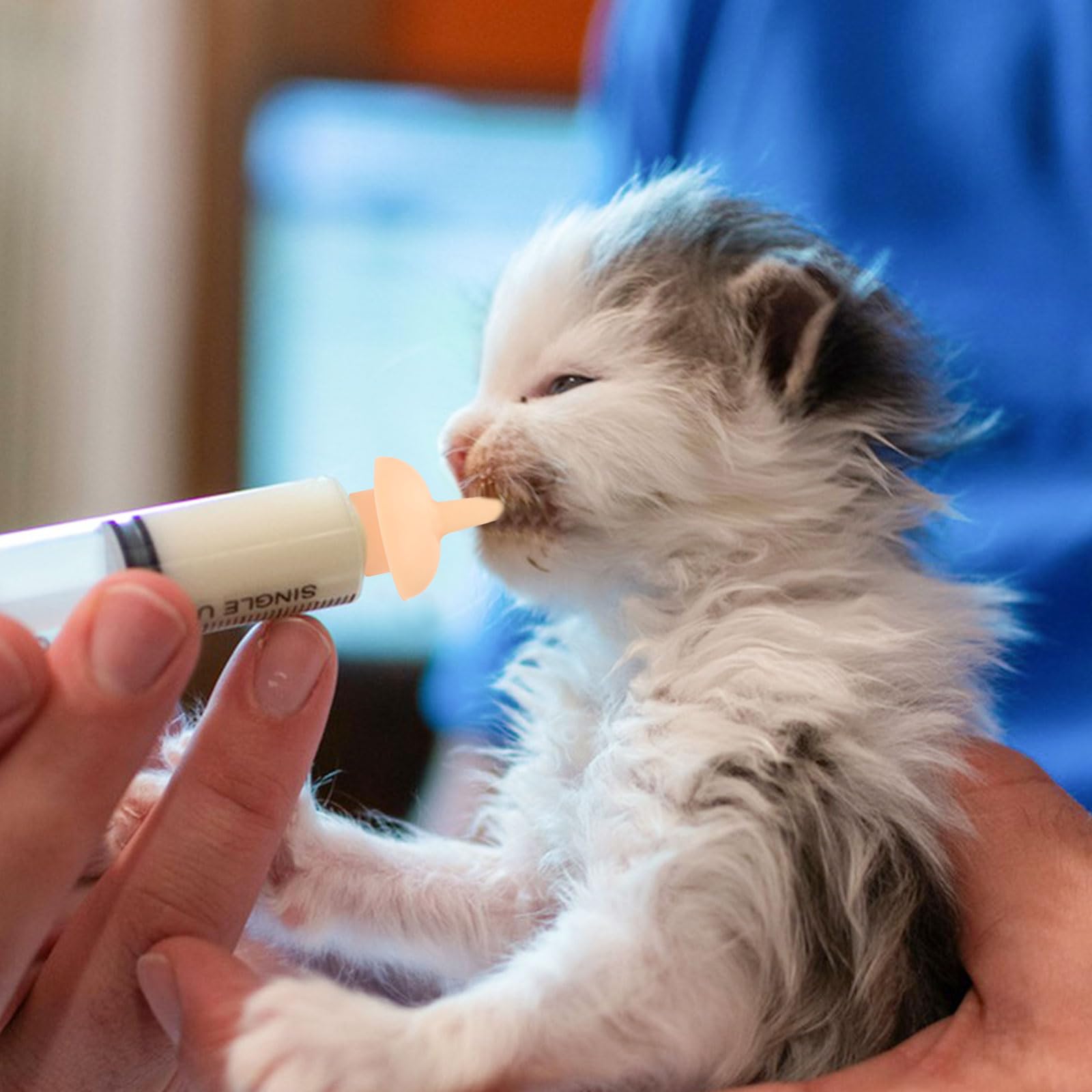 Suxgumoe seringue d'alimentation avec tétines, pratique pour nourrir chiots et petits animaux.