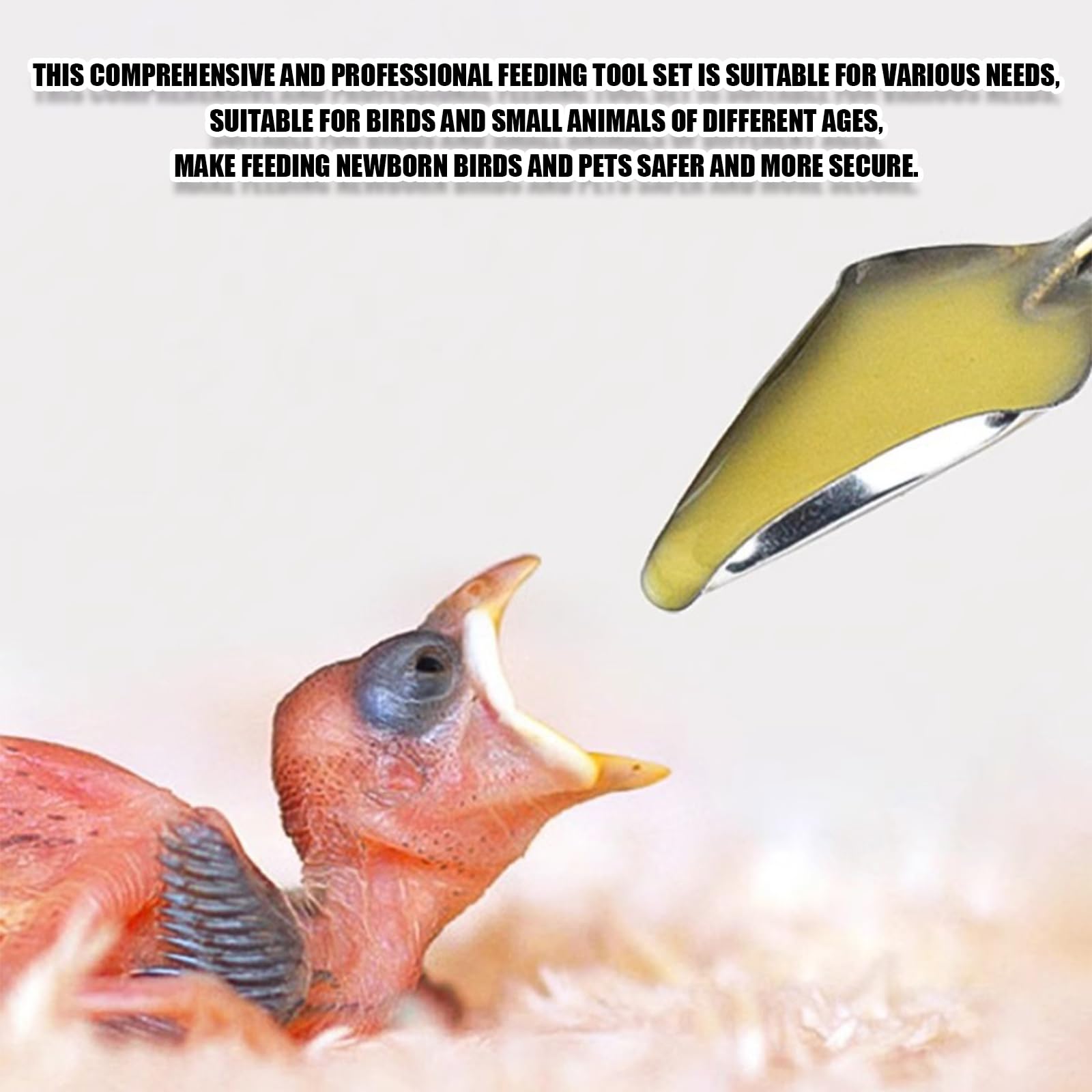 Suxgumoe tubes d'alimentation oiseau – adaptable à chaque étape d'alimentation