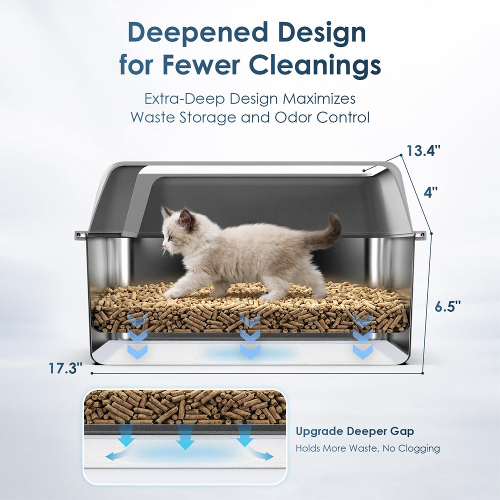 Suzzipaws boîte-litière inox, durabilité et résistance à la rouille