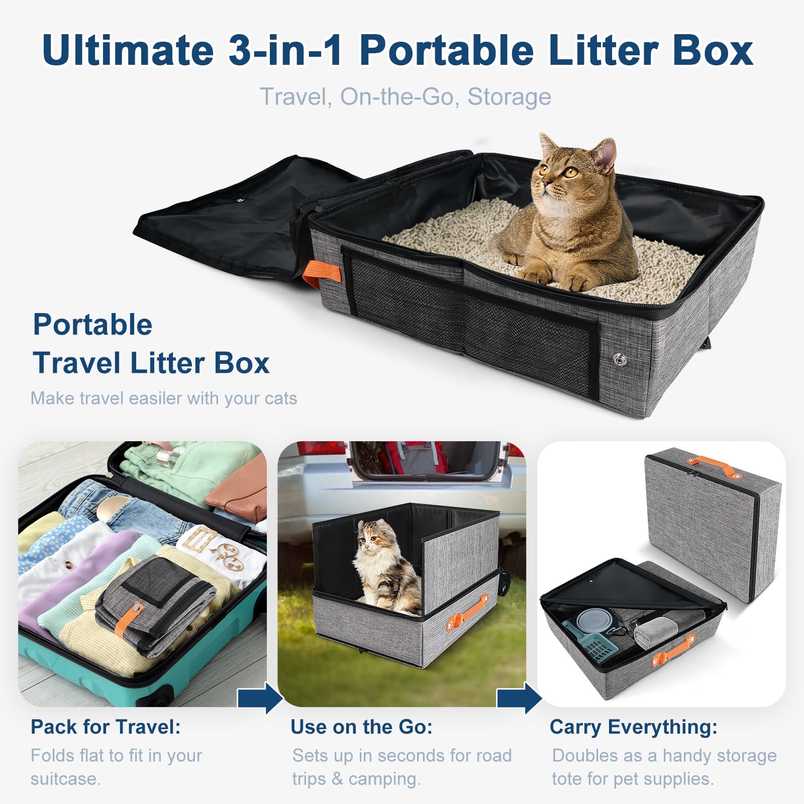 Suzzipaws dimensions ample, offre espace pour chat lors du voyage.