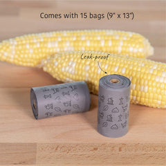 Sacs compostables 11x14 inclus, pour une option respectueuse de l'environnement.