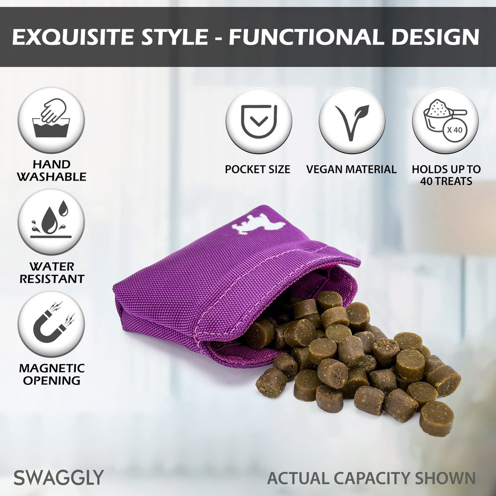 Swaggly attache laisse rose, accès accessible lors des promenades