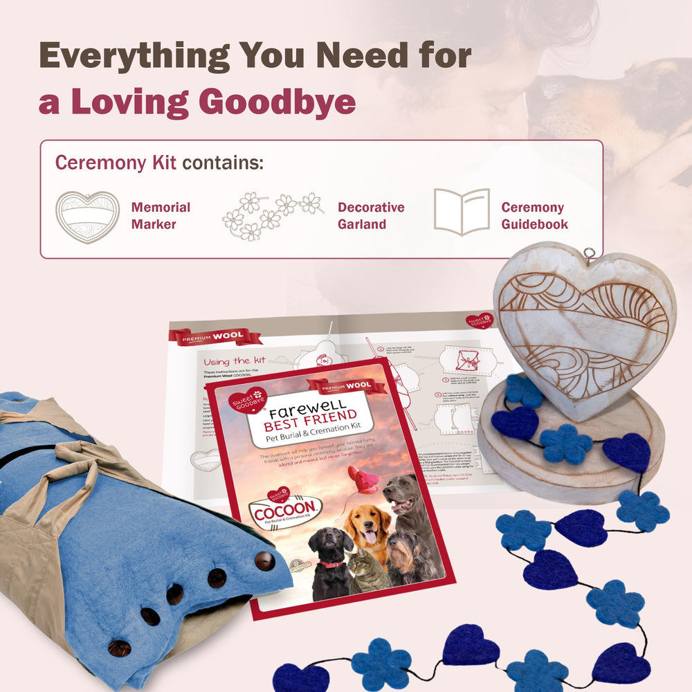 Sweet Goodbye Cocoon : carte mémoire vivante pour célébrer la vie de votre compagnon.