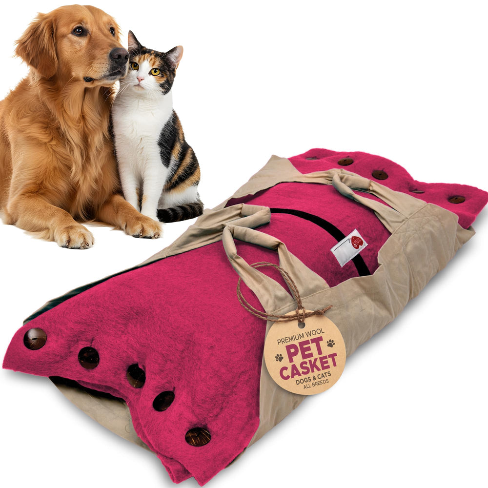 Sweet Goodbye Cocoon coffret rose moyen pour animaux, transport sûr et respectueux.