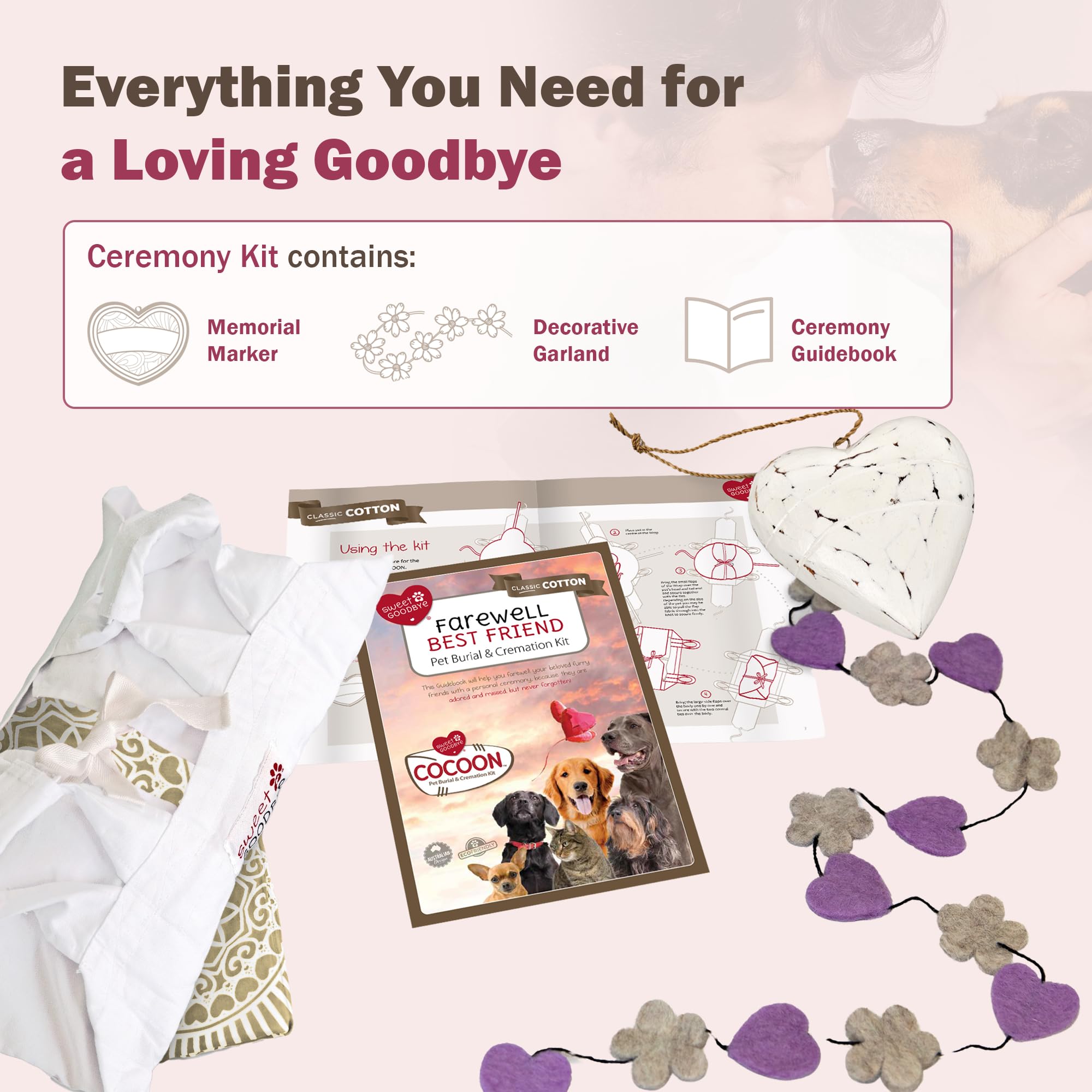 Sweet Goodbye Cocoon – Couverture douce en coton pour envelopper avec tendresse.