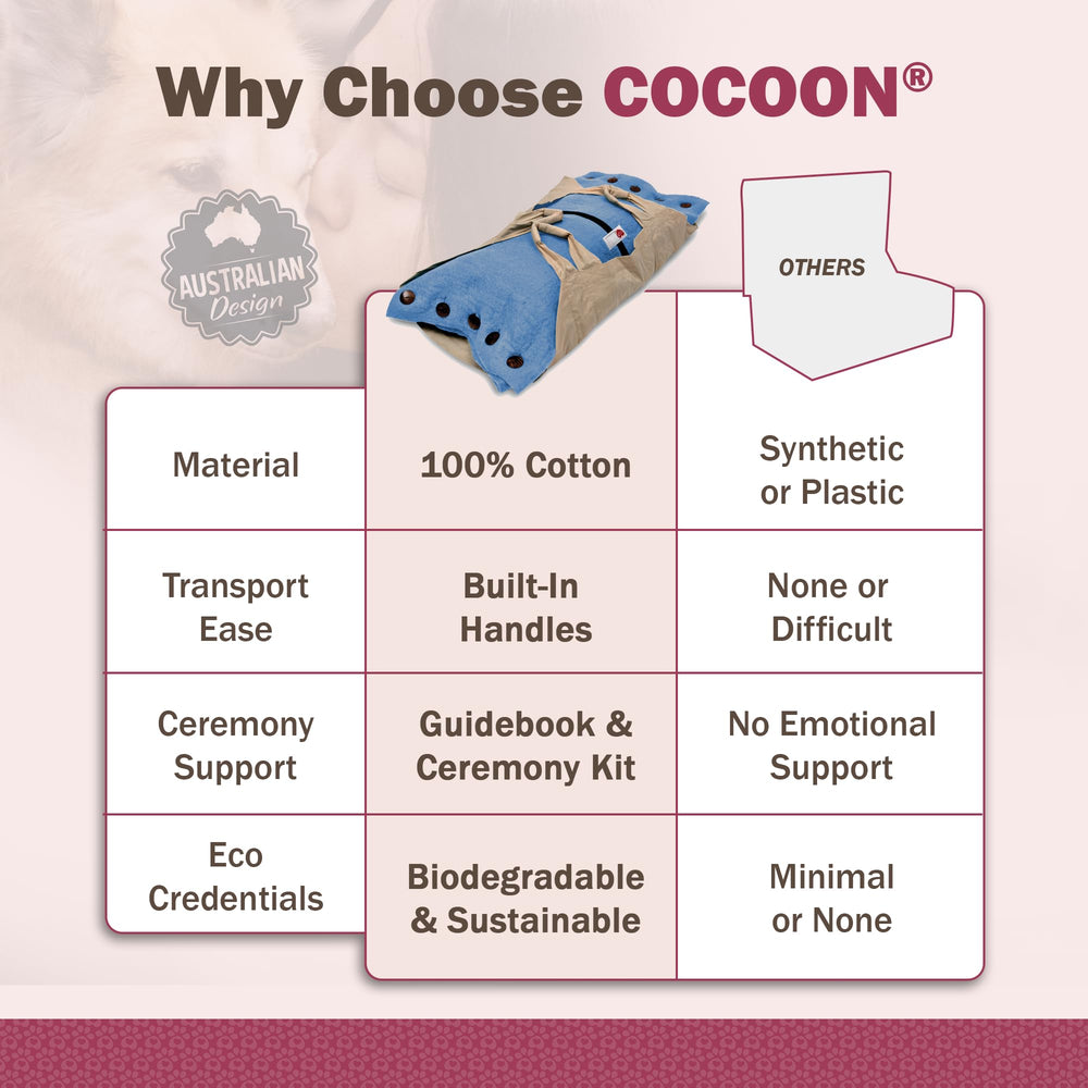 Sweet Goodbye Cocoon : marqueur mémorial pour rappeler le souvenir avec dignité.